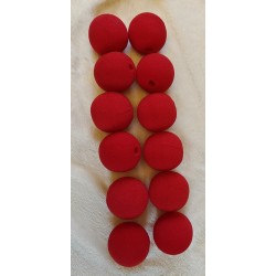 lot 12 x Nez de clown rouge en mousse neuf